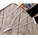 YourDeal 3 in 1 Nylon Braided USB Charging Cable for Android Apple & Type C Smartphones - YourDeal India