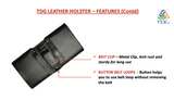 TDG Pu Leather Belt Pouch Holster for Apple iPhone Smartphones & Mobiles - YourDeal