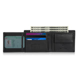 TDG AirTag Leather Wallet for Men with Coin Pocket | RFID Smart Bifold 12+ Cards | Top Grain | Gift Ready | Handmade in India (Brown / Black)