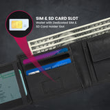 TDG AirTag Leather Wallet for Men with Coin Pocket | RFID Smart Bifold 12+ Cards | Top Grain | Gift Ready | Handmade in India (Brown / Black)