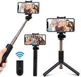 TDG K07 Selfie Stick with Tripod and Wireless Bluetooth Remote Black - YourDeal India