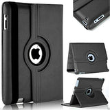 TDG 360 Degree Rotating Case Leather Cover with Stand Flip Cover For Apple iPad Air 2 (6th Gen) - Black - YourDeal India