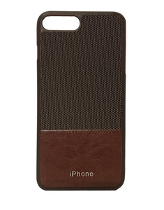 TDG Leather Back Phone Case For Apple iPhone 7 Plus & 8 Plus (Brown) - YourDeal India