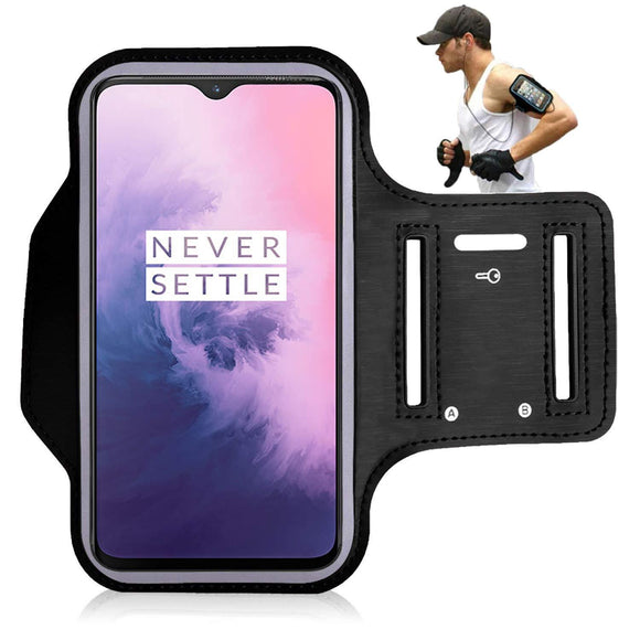Sports Running Arm Band Case for OnePlus 7 Black - YourDeal India