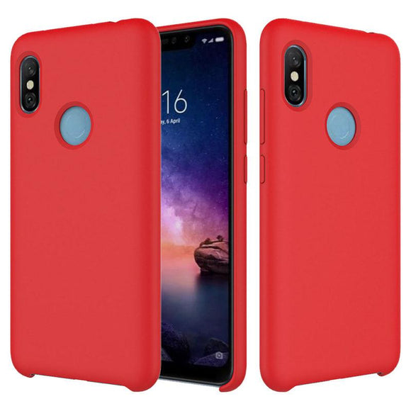 TDG Redmi Note 5 Pro Soft Silicone Protective Back Case Red - YourDeal India