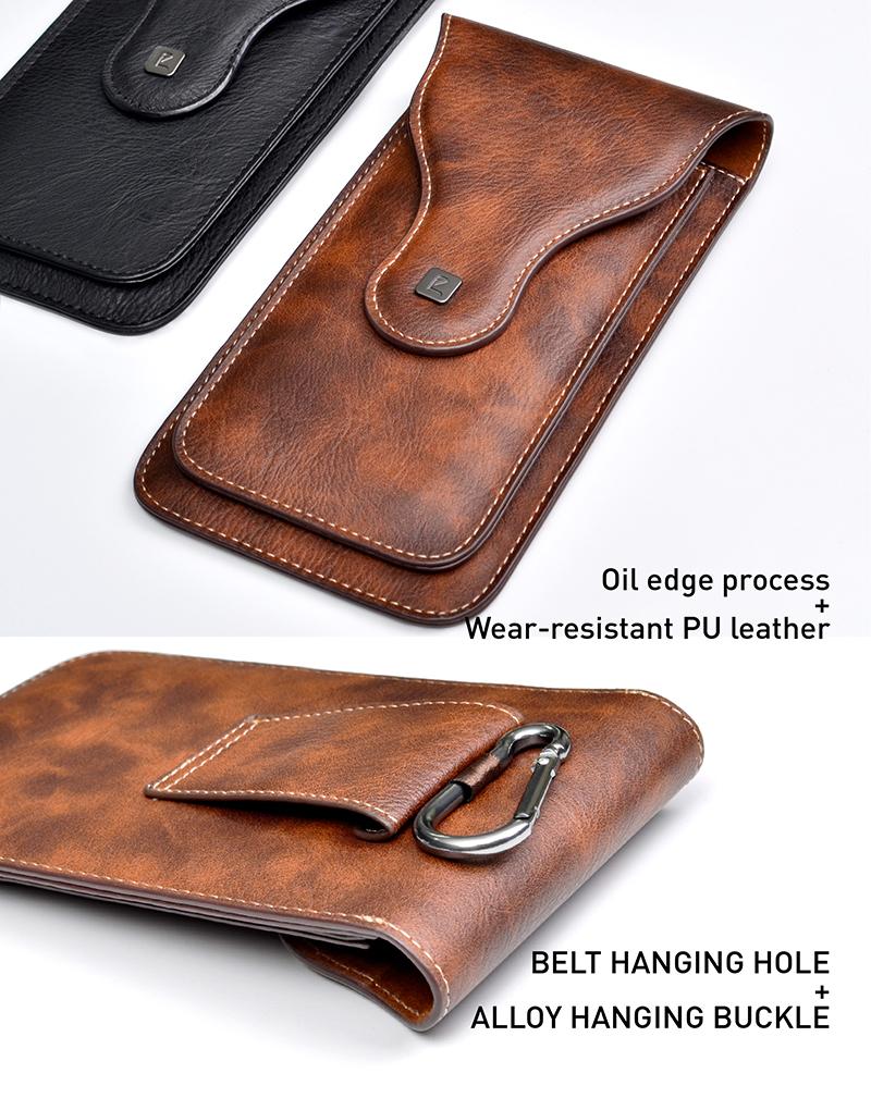 Universal Phone Pouch Pu leather Belt Clip for Mobiles Puloka