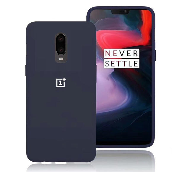 TDG Oneplus 6T OG Silicone Protective Back Case Navy Blue - YourDeal India