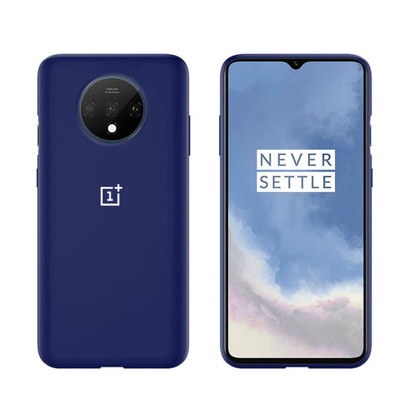 TDG Oneplus 7T Silicone Back Cover Protective Case Dark Blue - YourDeal India