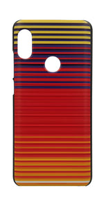 TDG Xiaomi Redmi Note 5 Pro 3D Texture Printed Orange Horizontal Stripes Hard Back Case Cover - YourDeal India
