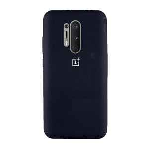 oneplus 8 pro silicone back cover protective case black