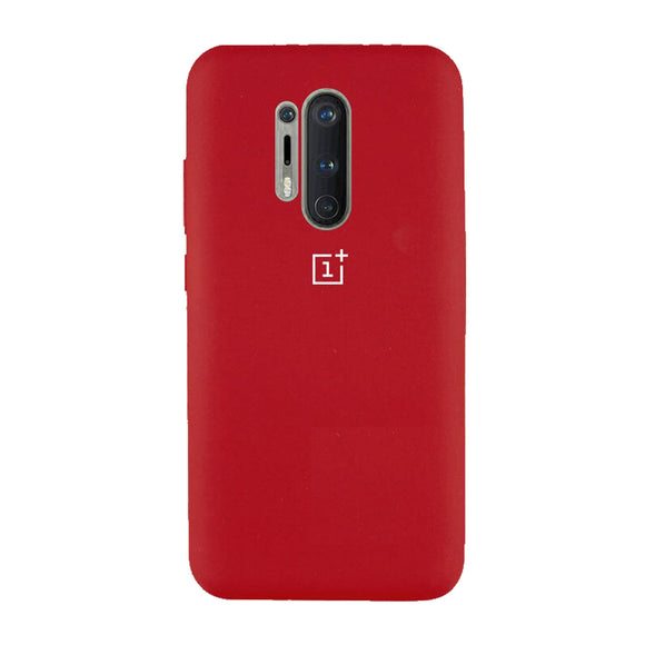 TDG Oneplus 8 Pro Back Cover Silicone Protective Case Red