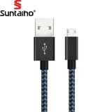 5V 2.4Amp Nylon Braided Fast Charging Micro USB to USB Charger Cable for Samsung Xiaomi LG Huawei Meizu Vivo Oppo - YourDeal India