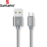 5V 2.4Amp Nylon Braided Fast Charging Micro USB to USB Charger Cable for Samsung Xiaomi LG Huawei Meizu Vivo Oppo - YourDeal India