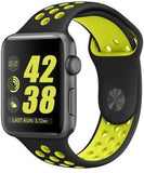 Apple Watch Strap Silicone 42mm for Apple Watch 1 2 3 Black & Yellow - YourDeal India